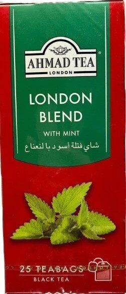 احمد شاى  اسود نعناع 25فتلة