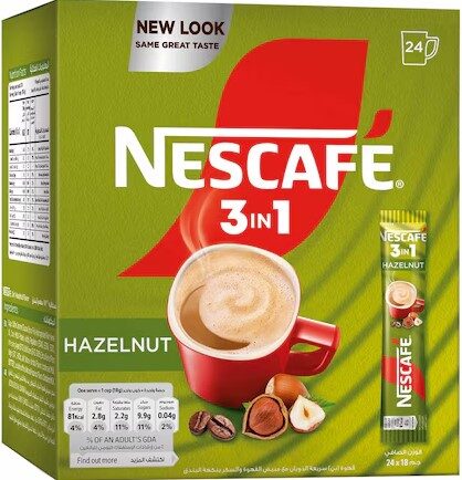 نسكافيه بندق 3*1 علبة 24قطعة