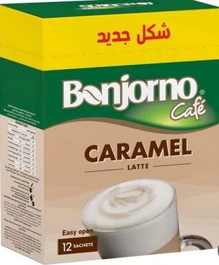 بونجورنو كابتشينو لاتيه كراميل 14جم (ع*12)