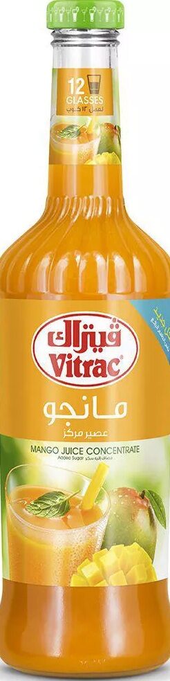فيتراك شربات مانجو زجاج 650مل