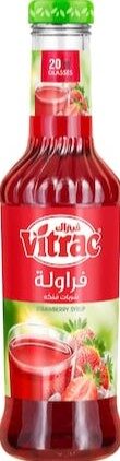 فيتراك شربات فراولة زجاج 650مل