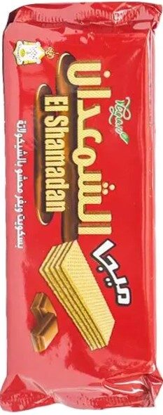 الشمعدان ميجا احمر بسكويت ويفر محشو شيكولاتة