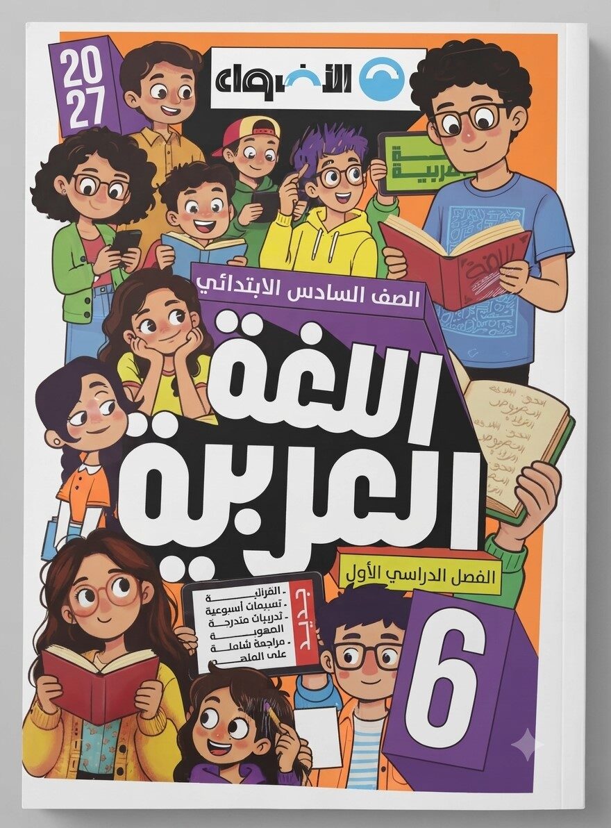 الاضواء عربى سادسة ابتدائى ترم اول+ ملحق