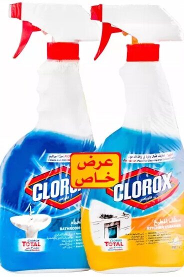 كلوركس بخاخ منظف مطابخ 500مل + منظف حمام  500مل