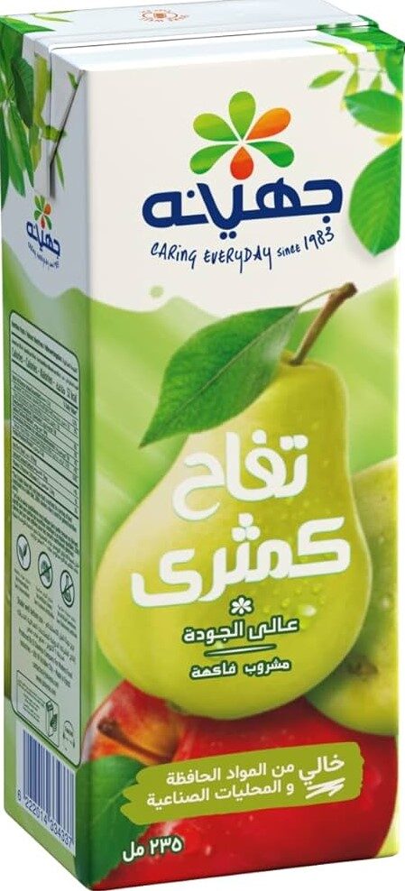جهينة عصير تفاح وكمثرى 235مل