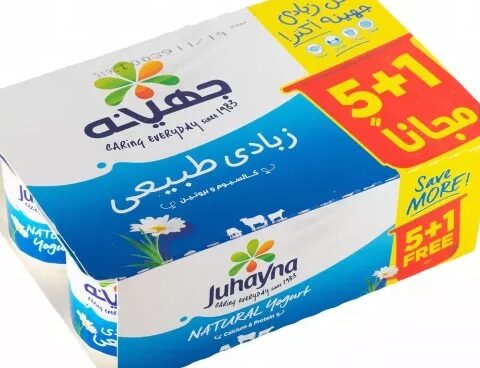 جهينة زبادى 5+1 105جم