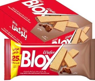بلوكس 60جم بسكويت ويفر شيكولاتة(ع×6)عرض خاص 25%