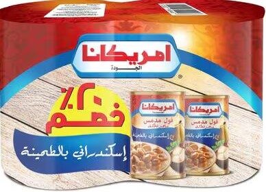 امريكانا  فول اسكندرانى بالطحينة عرض2ق 400جم
