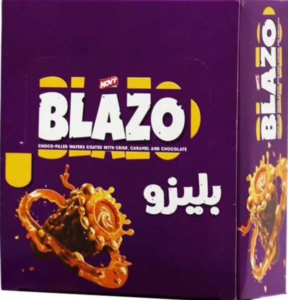 بليزو ويفر رول شيكولاتة بندق وكراميل (ع*6)