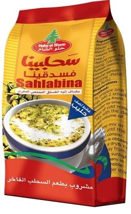 حلو الشام  سحلبينا بالفستق 150جم
