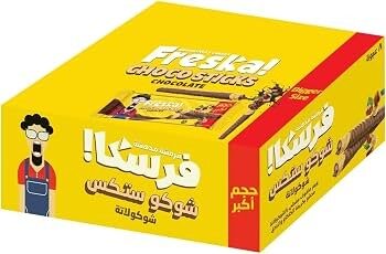 فريسكا شوكو ستيكس شيكولاتة 4ق (الاصفر) ع*12