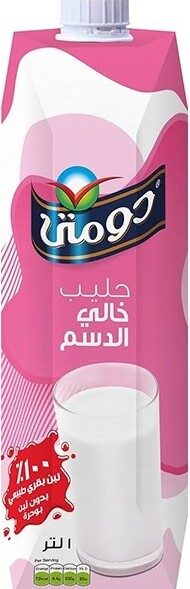 دومتى حليب خالى الدسم 1لتر