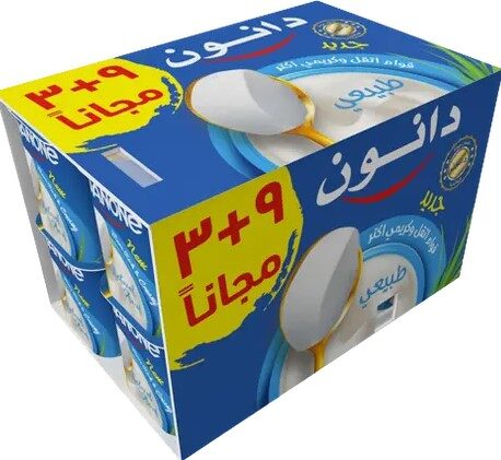 دانون زبادى طبيعى 85جم 12ق