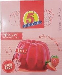 فايف مينتس جيلى 3*1 فراولة 195جم