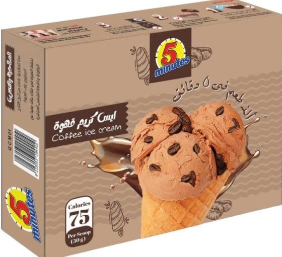 فايف مينتس ايس كريم قهوة 75جم