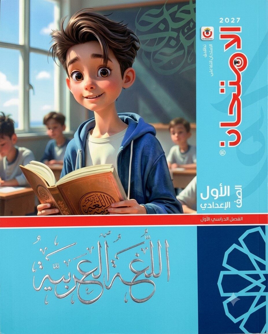 الامتحان عربى اولى اعدادى ترم اول+2ملحق