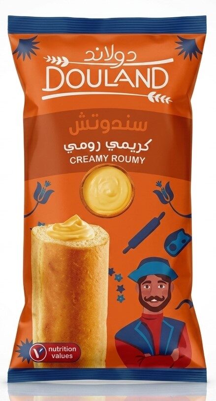 دولاند سندوتش جبنة كريمى رومى  ( عبور لاند )