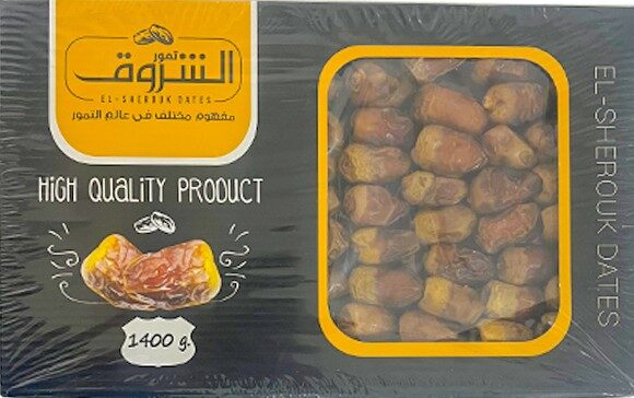 الشروق تمر سادة علبة 1400جم