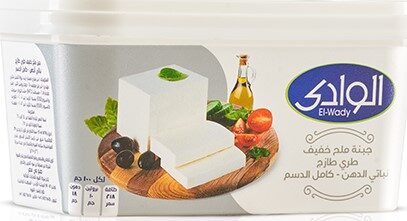 الوادى جبن ملح خفيف بلاستيك 500جم