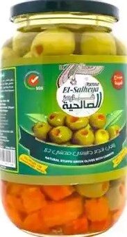 الصالحية زيتون اخضر طبيعى محشى جزر 1كجم