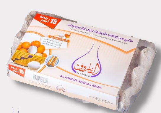 الفاروق بيض احمر كرتون15ق
