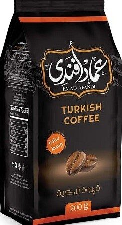 عماد افندى قهوة سادة وسط 200جم