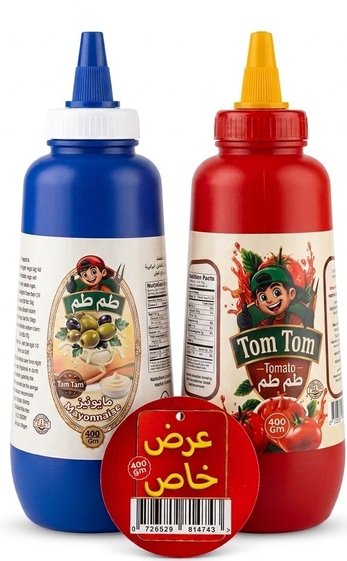 طم طم كاتشب 400جم + مايونيز 400جم