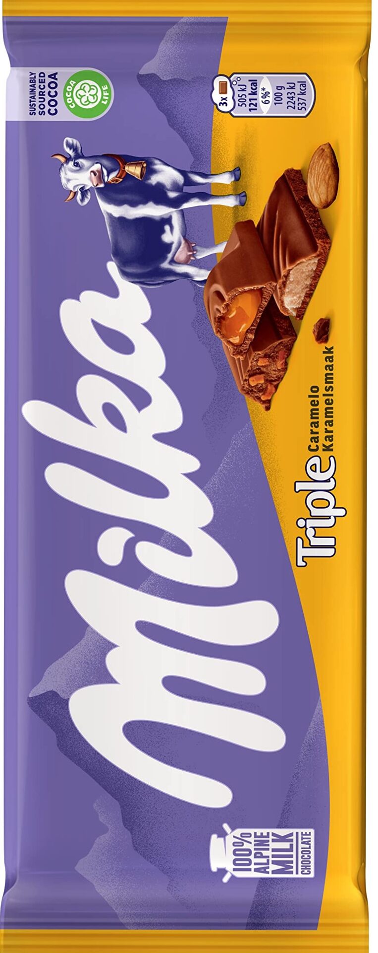 ميلكا تريبل كراميل 90جم