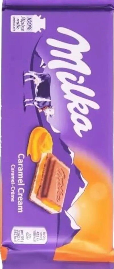 ميلكا شيكولاتة كراميل 95جم