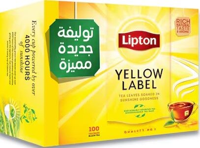 ليبتون شاى اسود 100فتلة