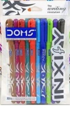 طقم اقلام فلاش 10 لون DOMS INXIFY 80375